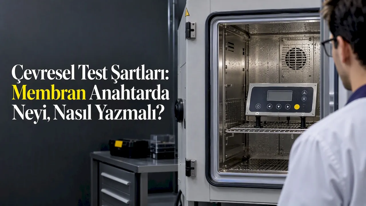 İklim test kabinindeki membran kontrol paneli