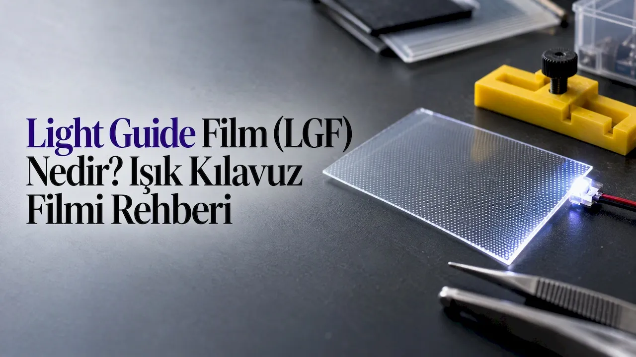 LED ışığını ileten saydam rehber film