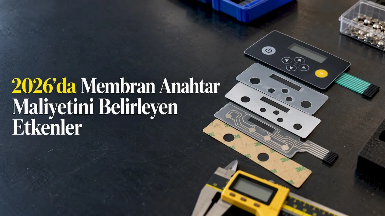 Membran anahtar katmanları ve ölçüm kumpası